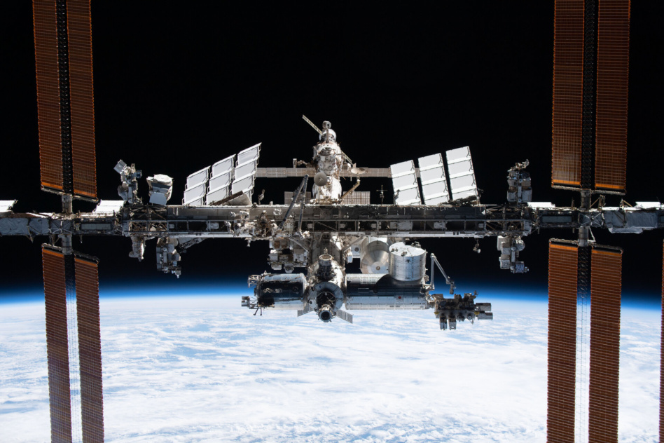 Crew-2's view of the International Space Station. Provided by NASA and ESA..