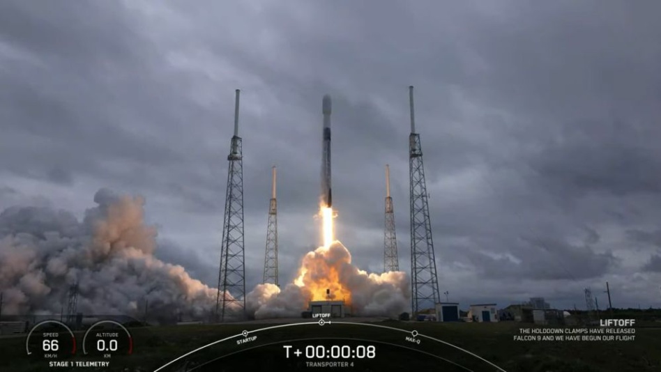 On Friday, April 1, SpaceX launched Transporter-4, its fourth dedicated smallsat rideshare mission, from SLC 40 in Cape Canaveral. After stage separation, Falcon 9’s first stage returned home and landed on the Just Read the Instructions droneship in the Atlantic Ocean.