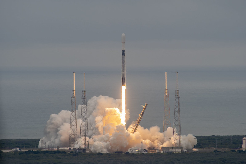 SpaceX launches Transporter-4, which included a satellite operated by Lynk Global, in April 2022