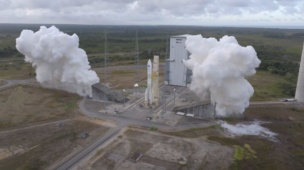 Ariane 6 Conducts Hot Fire Test