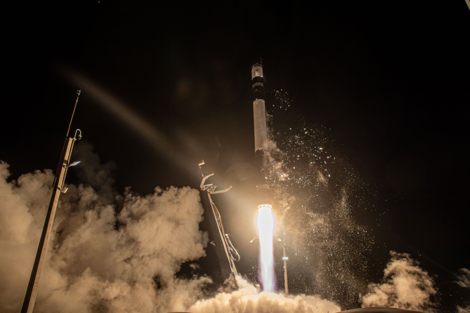 A Rocket Lab Electron launch vehicle lifts off with the ADRAS-J mission onboard. Image: Rocket Lab.