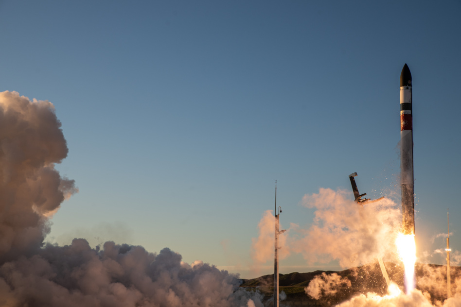 Rocket Lab's Electron rocket launches a satellite for the NRO; the company's next rocket, Neutron, could launch this year. Image: Rocket Lab