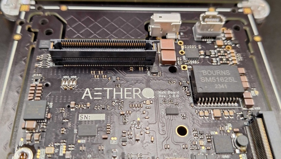 The main circuit board in Aethero's prototype space computer. Image: Aethero.