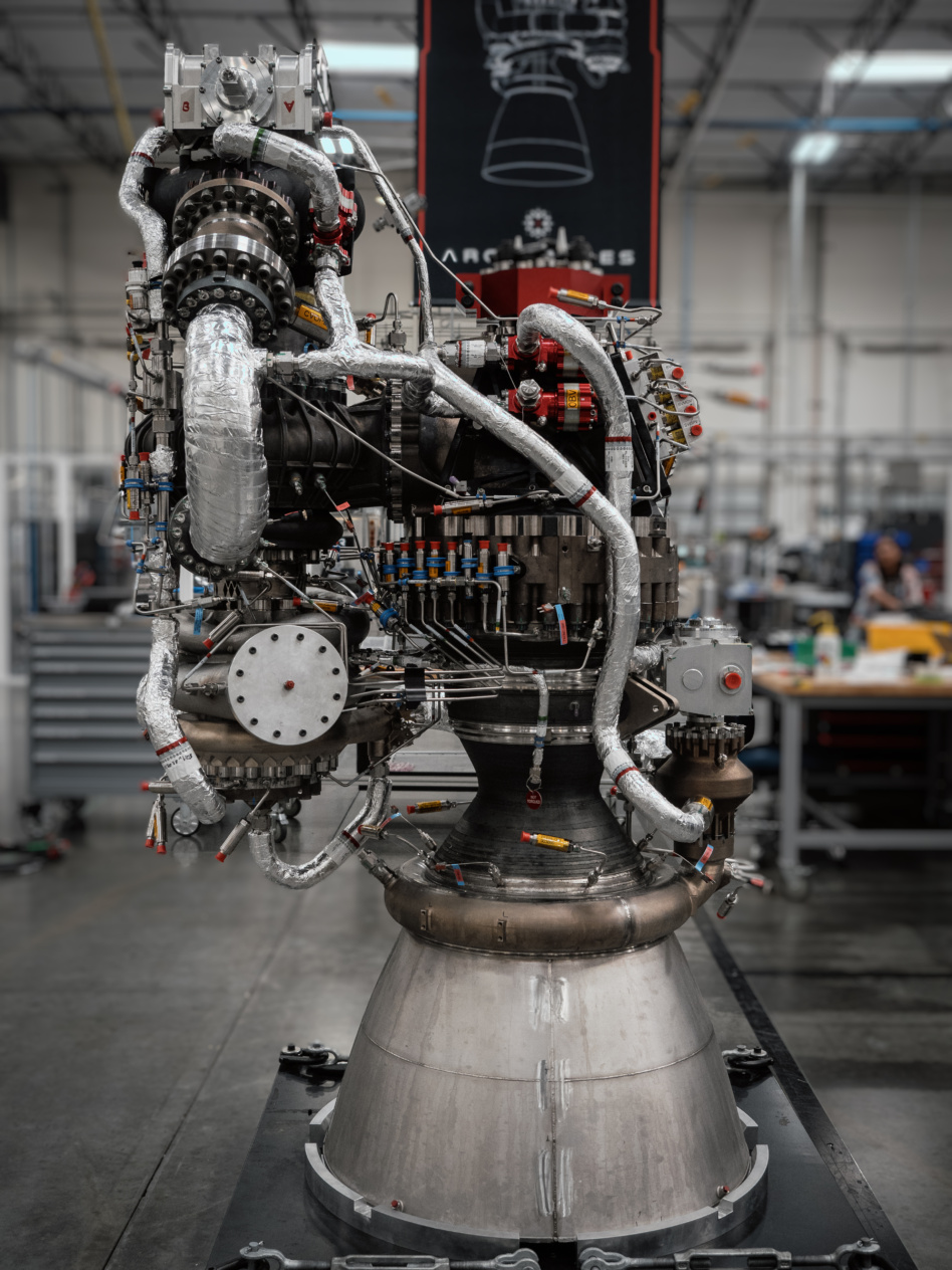 The first fully-constructed Archimedes engine is headed for the test stand. Image: Rocket Lab.