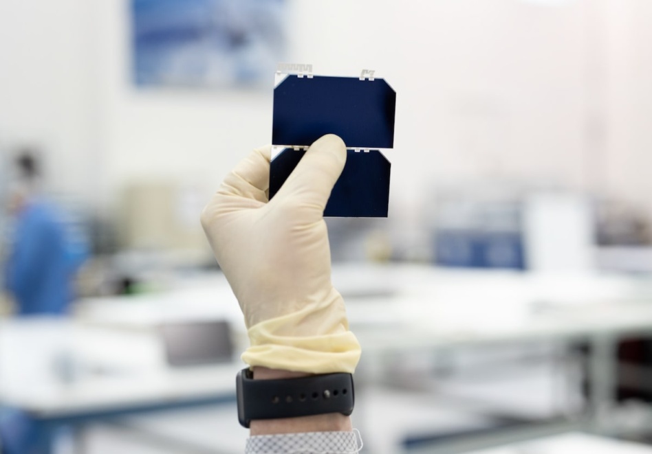 Rocket Lab gets a hand with solar cell production. Image: Rocket Lab.