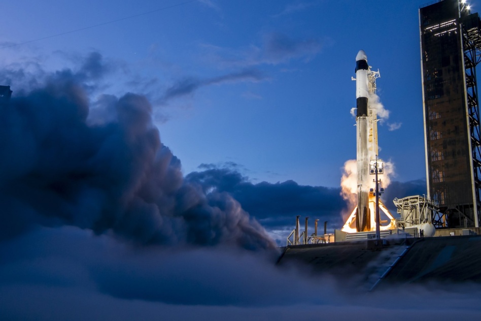 Falcon 9 on launch pad 39A at KSC. Image: SpaceX