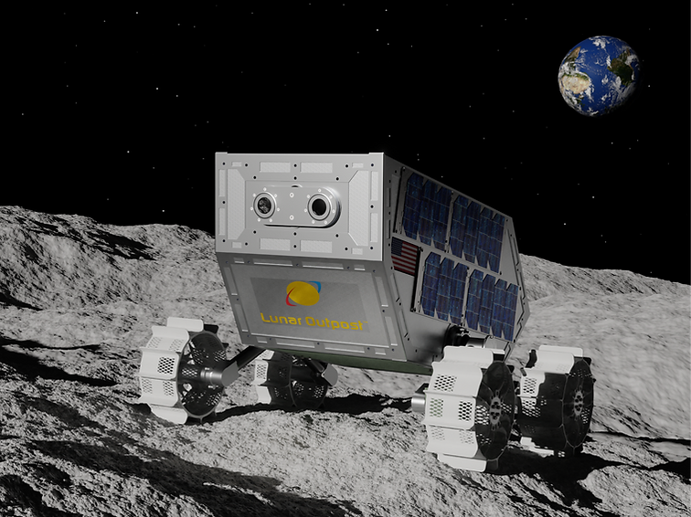 A rendering of Lunar Voyage 1. Image: Lunar Outpost