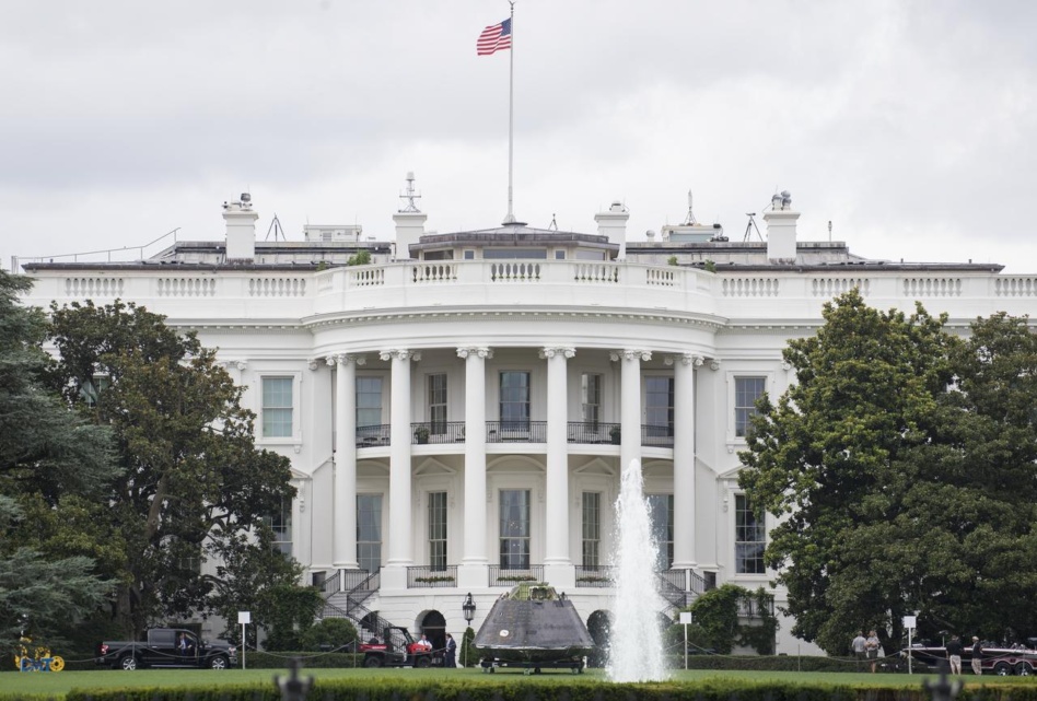 The Orion spacecraft visited the White House in 2018. Image: NASA/Aubrey Gemignani