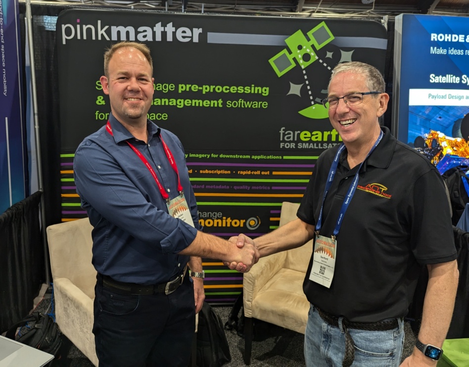 Pinkmatter's Stefan de Klerk and Sanford Selznick of Ascending Node Technologies. Image: ANT