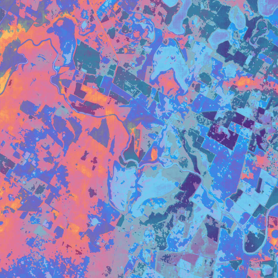 One of the first hyperspectral images delivered through Esper's OTR-X mission. Image: Esper Satellites