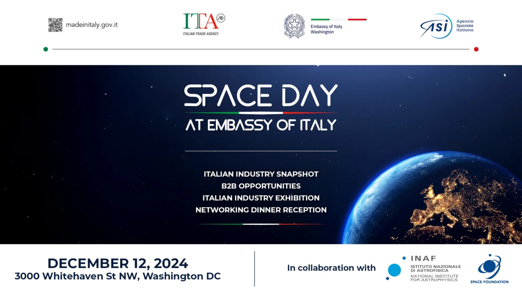 Space Ramps Italy Explore the Future of Space Innovation at the Embassy of Italy