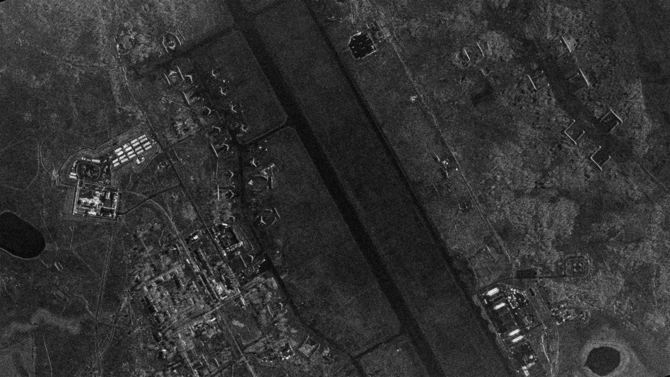 An image of a Russian airbase created with Synspective satellite data. Image: Synspective.