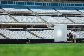 Star Catcher Beams Power Across Football Field