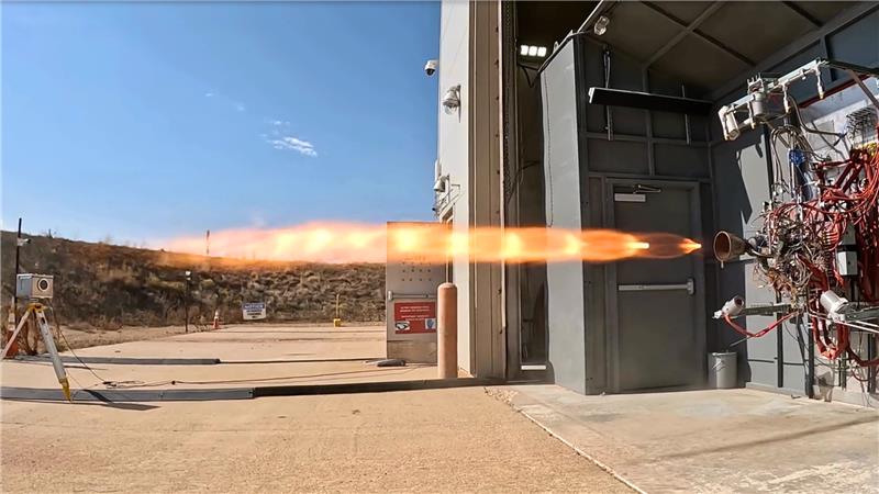 Ursa Major's Draper engine on the test stand. Image: Ursa Major