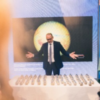 Director General Josef Aschbacher celebrating 50 years of ESA at the Paris Air Show. Image: ESA/P. Servent