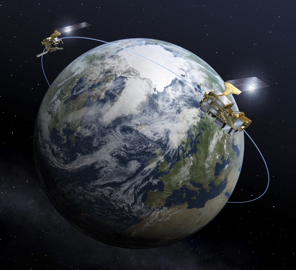 An artist's rendition of Metop-SG A and B. Image: ESA