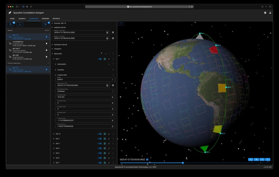 Spaceline constellation designer. Image: ANT