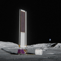 A rendering of Honda's RFC and Astrobotic's VSAT. Image: Honda