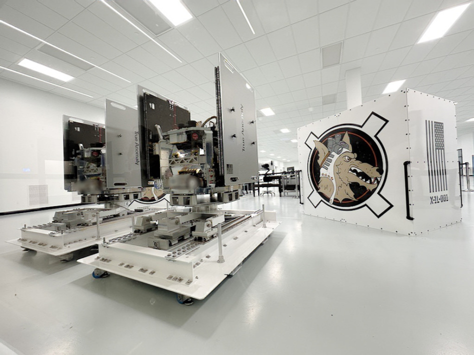 Two True Anomaly Jackal spacecraft before being packaged for delivery. Image: True Anomaly.