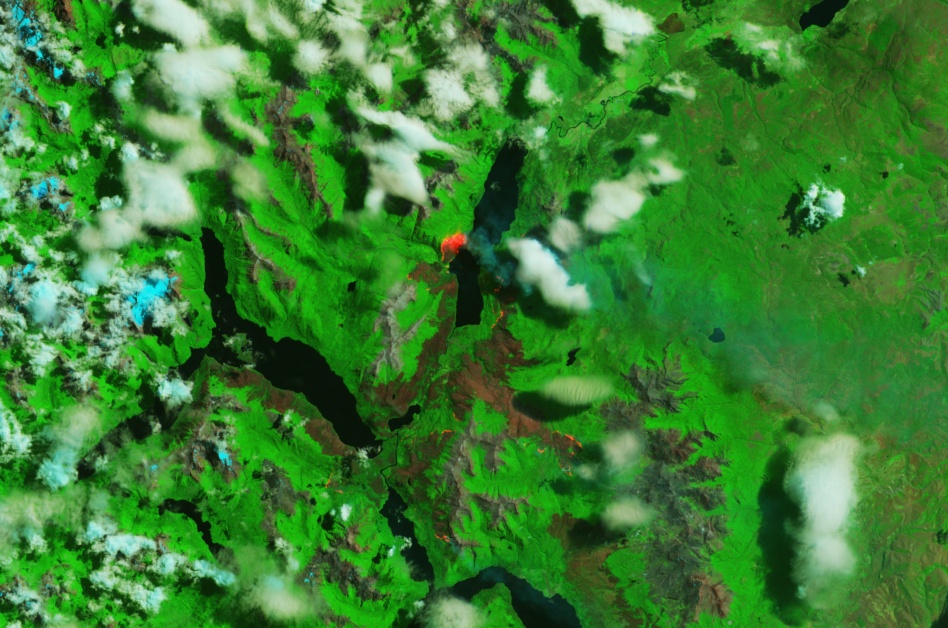 Wildfires in Patagonia. Image: ESA/Copernicus Sentinel