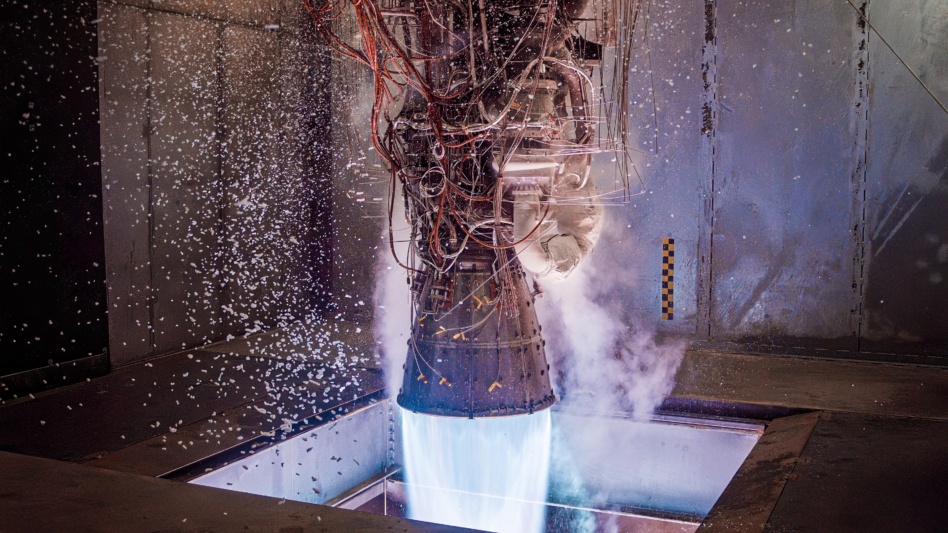 The Zenith engine during a recent test. Image: Stoke Space