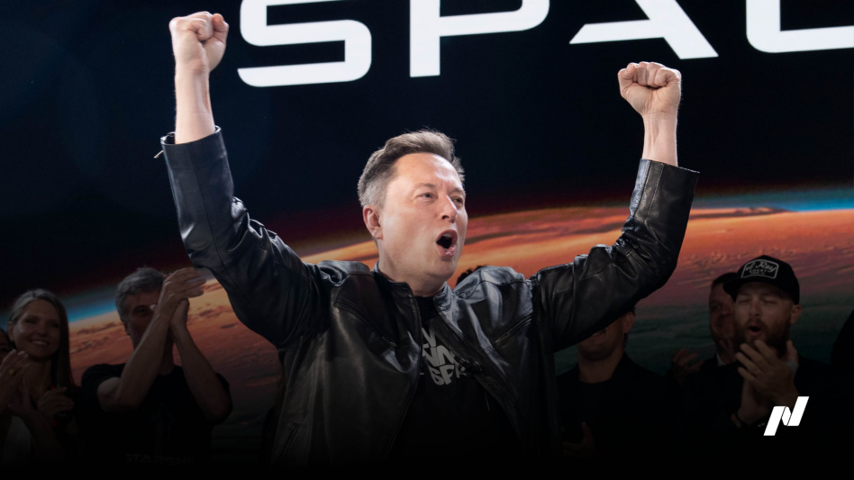 SpaceX CEO Elon Musk, celebrating the company's IPO Friday. Image: NASDAQ