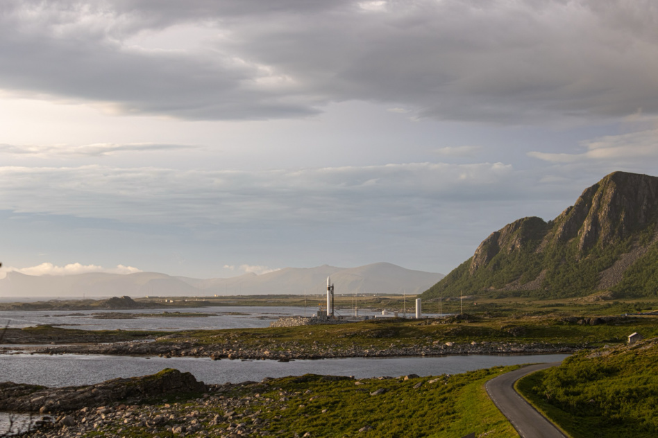 Isar Aerospace's Spectrum rocket on the pad at Andøya. Image: Isar Aerospace