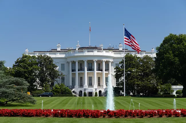View of the White House from the South Lawn. Image: National Park Service